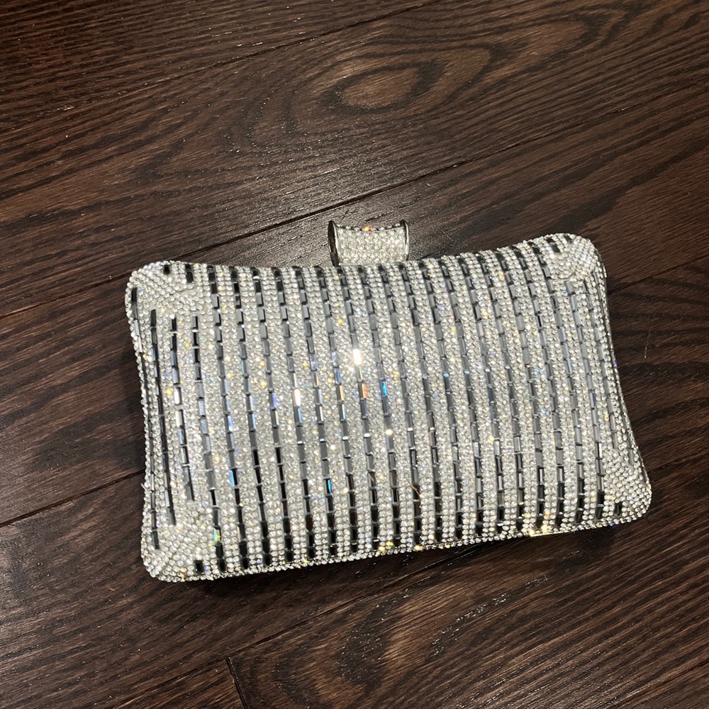 Elegant Silver Clutch Bag
